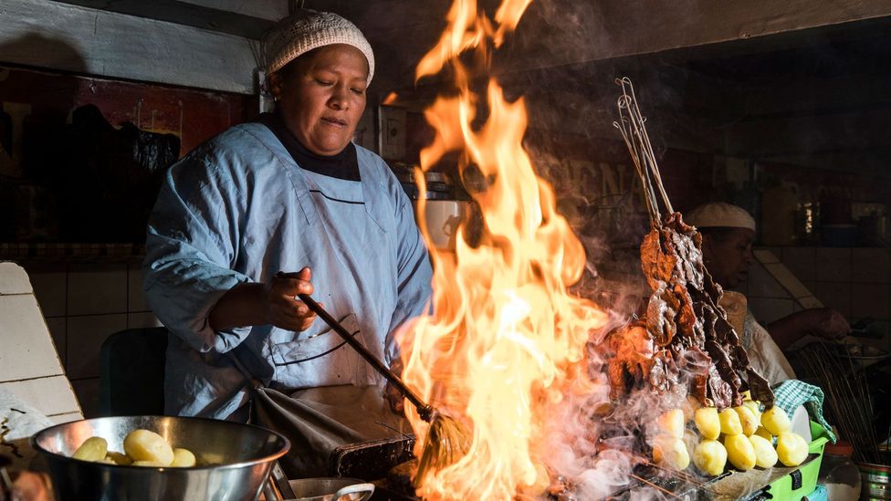Chefs in La Paz aren’t just using the country’s bounty, they’re also reviving ancient native cooking techniques (Credit: Benjamin Lowy/Getty Images)