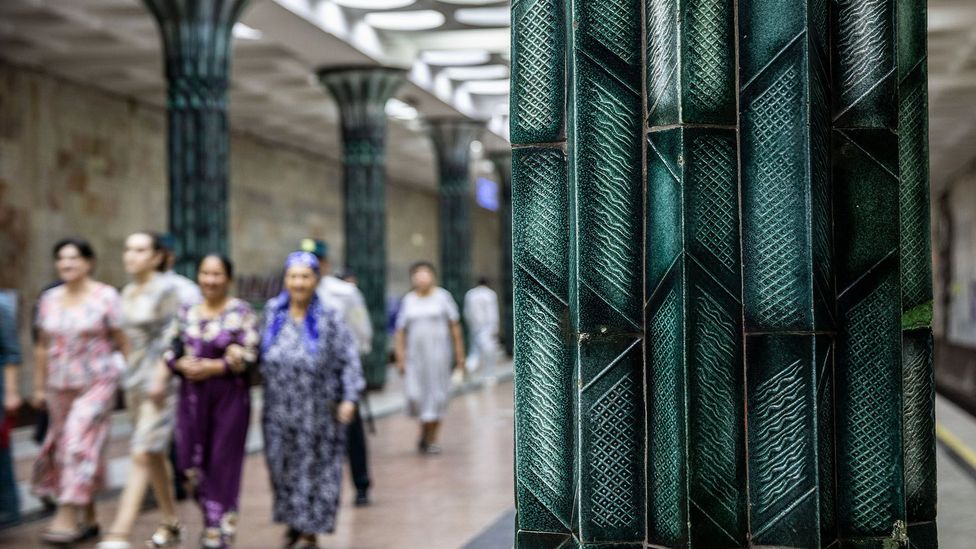 The Tashkent Metro is cheap and very popular