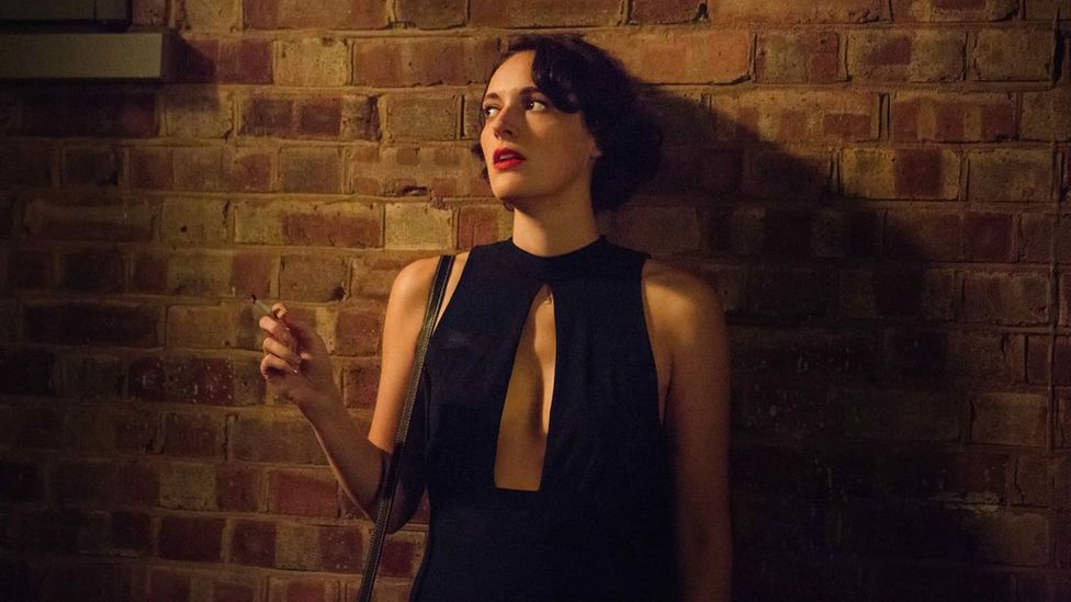 The protagonist of TV’s Fleabag, played by Phoebe Waller-Bridge, wore a striking jumpsuit at the start of the second season (Credit: BBC) The protagonist of TV’s Fleabag, played by Phoebe Waller-Bridge, wore a striking jumpsuit at the start of the second season (Credit: BBC)