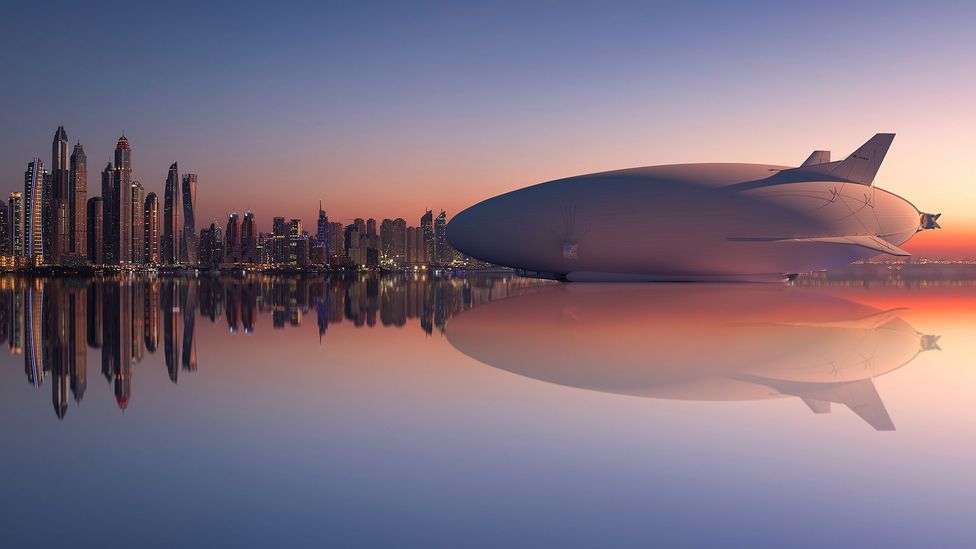 futuristic military airship