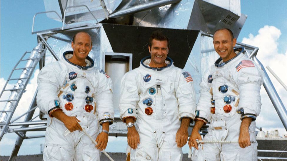 The crew of Apollo 12 had to follow in the footsteps of the most famous space mission of all time (Credit: Nasa)