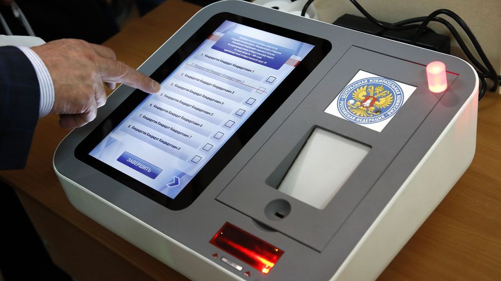 Electronic voting makes counting votes easier but fears of its security means it has not been adopted in many countries (Credit: Getty Images) Electronic voting makes counting votes easier but fears of its security means it has not been adopted in many countries (Credit: Getty Images)