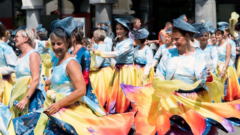 The event features a ticketed show and many colourful parades (Credit: Anna Muckerman)