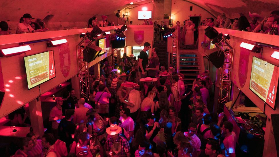 More than 50 wine-tasting cellars opened for the 2019 Fête, transforming the town of Vevey from quiet to carnivalesque (Credit: Anna Muckerman)