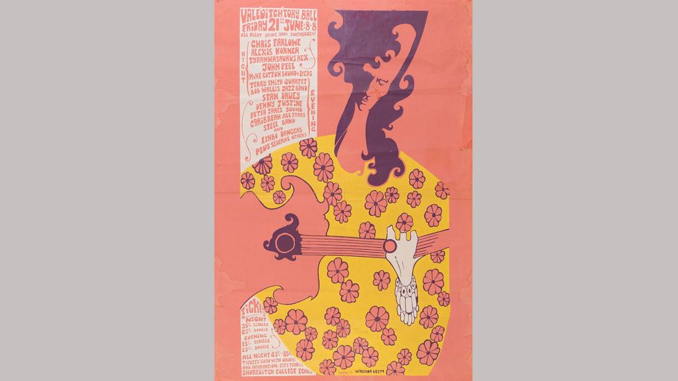 The late 1960s counterculture saw a creative boom in graphic design (Credit: Bamalama Gallery)