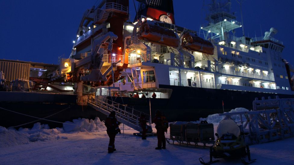 The Polarstern is a home away from home for the scientists studying the ice over the winter (Credit: Martha Henriques) The Polarstern is a home away from home for the scientists studying the ice over the winter (Credit: Martha Henriques)