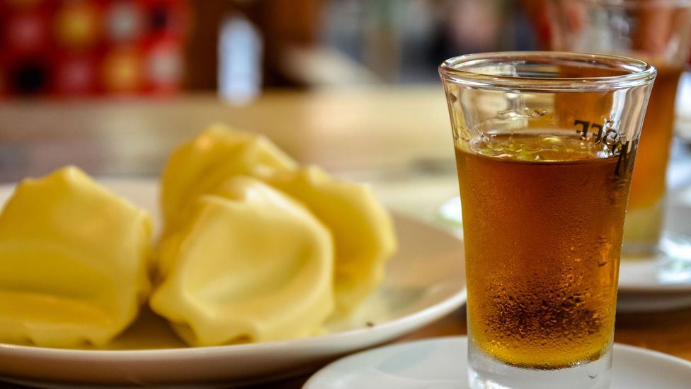 Beer is often an accompaniment to khinkali (Credit: Kateryna Pavliuk/Alamy)