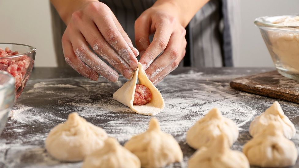 Khinkali were made into portable half-moon shapes for soldiers (Credit: Pixel-shot/Alamy)