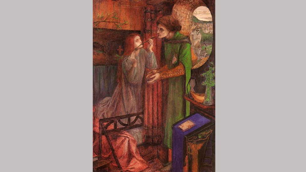 Siddal learnt how to paint, and her artwork Clerk Saunders (1857) was acquired by an influential collector (Credit: Alamy)