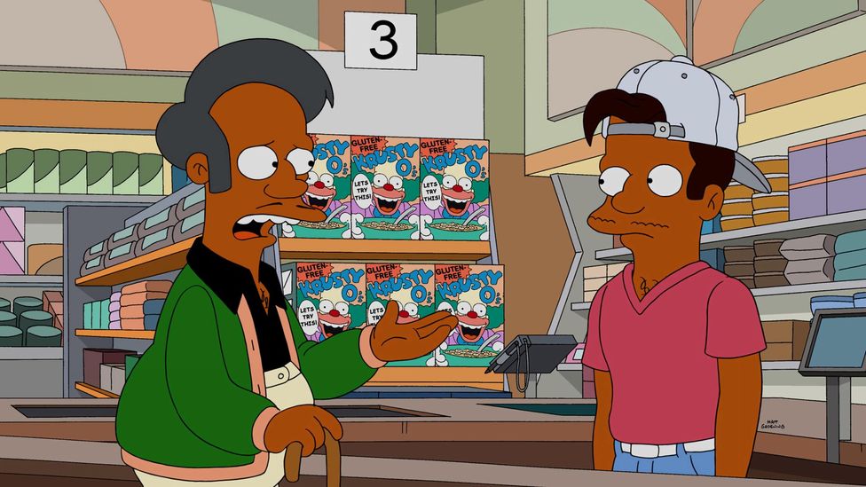 2017 documentary The Problem With Apu focussed on the Simpsons character Apu as a stereotypical portrayal of south Asians  – including his voice (Credit: Alamy)