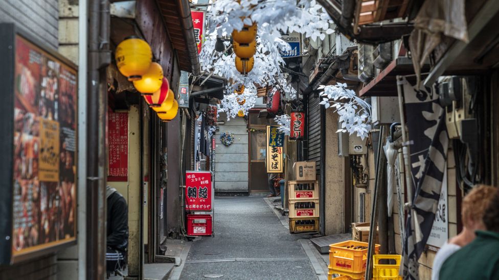 Yokocho alleyways in Tokyo are crammed with bars and eateries serving traditional Japanese fare (Credit: Starcevic/Getty Images)