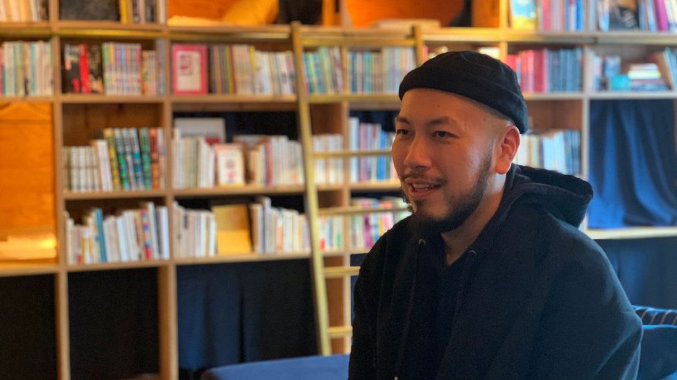 So Rikimaru, 38, started the Book and Bed chain in Tokyo that mixes elements of a hostel, capsule hotel and café. He thinks differentiating is vital (Credit: Bryan Lufkin)