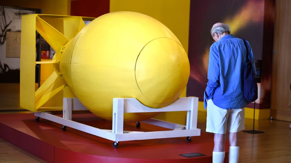 Visitors to Los Alamos can see replicas of Little Boy and Fat Man, the atomic bombs developed at the lab (Credit: Robert Alexander/Getty Images)