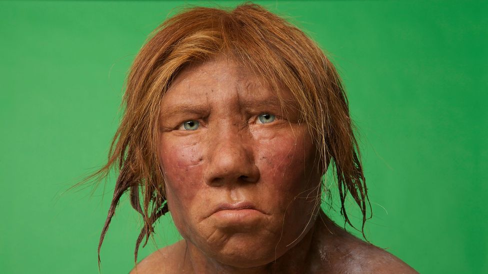 Modern interpretations of Neanderthal looks include ginger hair (Credit: Alamy)