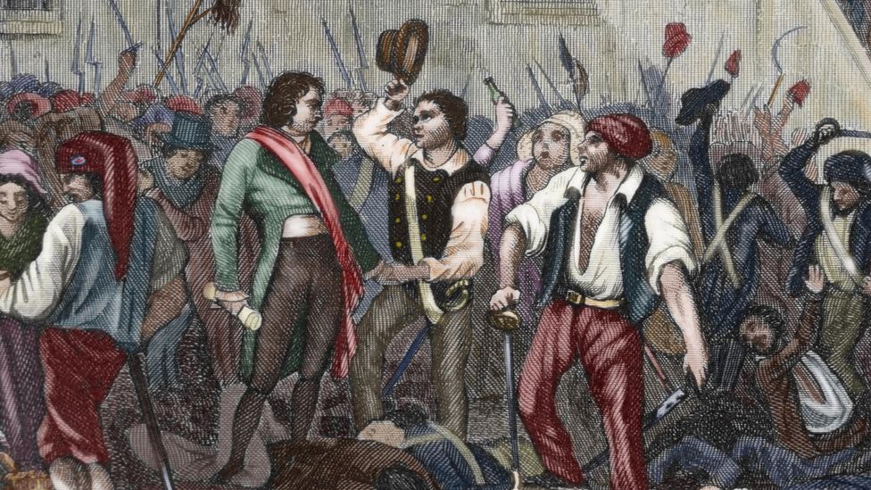 The red ‘Liberty’ cap was worn as a sign of resistance by the sans-culottes during the French Revolution (Credit: Getty Images)