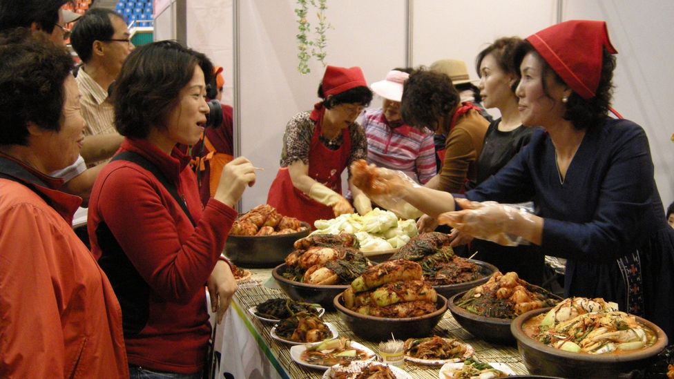 Gwangju produces some of the country’s finest kimchi, which is celebrated at the city’s annual kimchi festival (Credit: Park Chan-Kyong/Getty Images) Gwangju produces some of the country’s finest kimchi, which is celebrated at the city’s annual kimchi festival (Credit: Park Chan-Kyong/Getty Images)