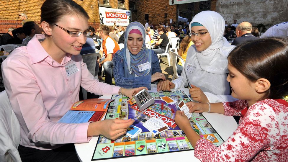 Monopoly enthusiasts take part in a record attempt in Germany in 2008 (Credit: Getty Images)