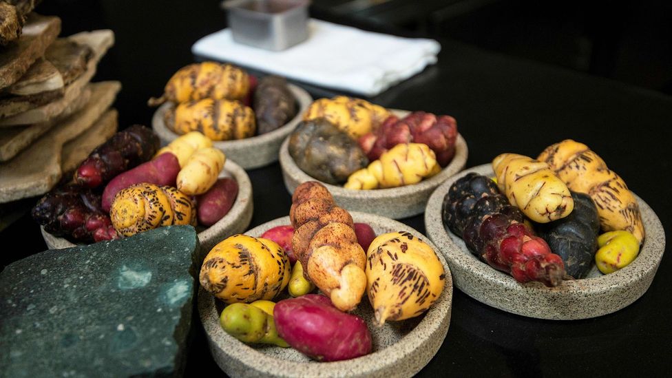 At Virgilio Martinez’s restaurants, diners can try a handful of Peru’s almost 5,000 species of potatoes (Credit: Cris Bouroncle/Getty Images)