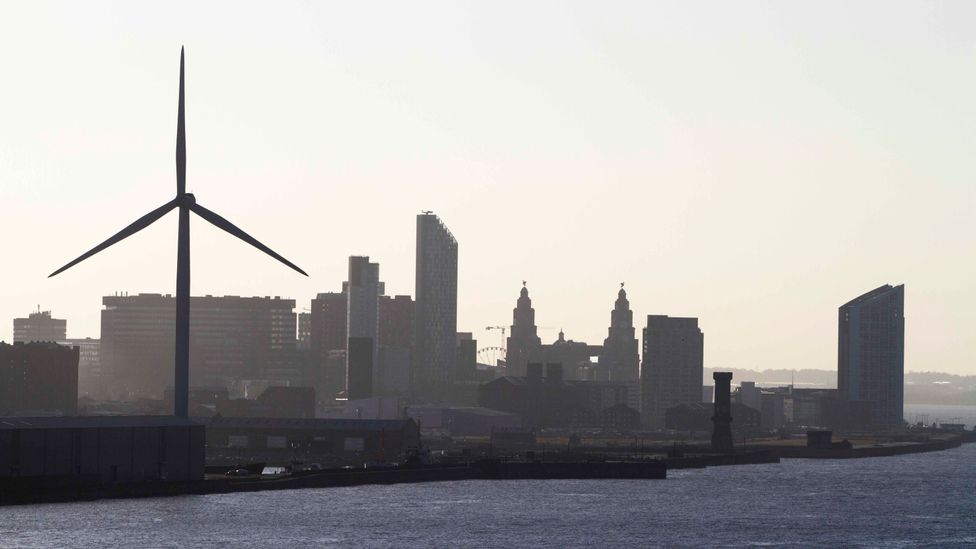 Constructing wind turbines close to urban centres, like this one by a dock in Liverpool in the UK, can reduce the impact of turbines on wildlife (Credit: Getty Images) Constructing wind turbines close to urban centres, like this one by a dock in Liverpool in the UK, can reduce the impact of turbines on wildlife (Credit: Getty Images)
