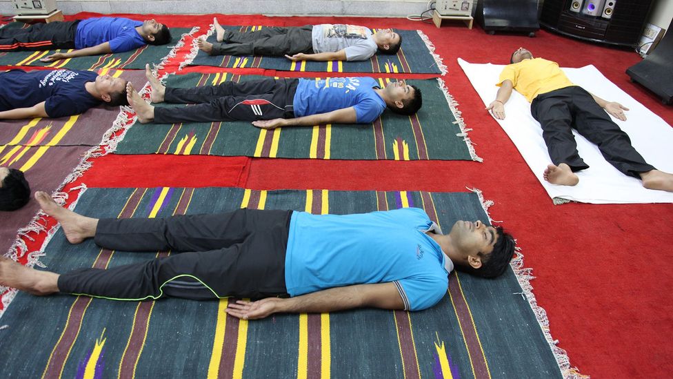 The science of yoga has often attracted research interest. Here, an Indian defence laboratory studies techniques to help soldiers in hostile environments (Credit: Getty Images) The science of yoga has often attracted research interest. Here, an Indian defence laboratory studies techniques to help soldiers in hostile environments (Credit: Getty Images)