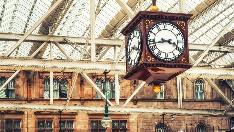Train schedules meant that everyone had to start using the same system for measuring time rather than relying upon the rising and setting of the Sun (Credit: Getty Images)