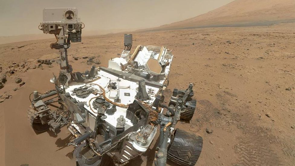 Mars rovers like Curiosity have be assembled in clean rooms so they don't infect the Martian surface with Earth microbes (Credit: Nasa) Mars rovers like Curiosity have be assembled in clean rooms so they don't infect the Martian surface with Earth microbes (Credit: Nasa)