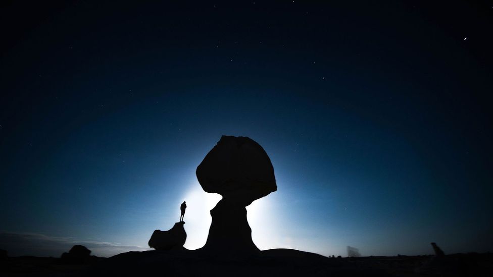 Exploring Egypt's White Desert at night can be magical