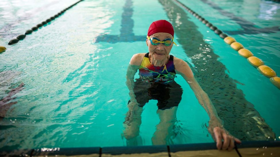 Mieko Nagaoka attempted to set the world’s first record in the 50m backstroke in the 105-109 age group last year (Credit: Getty Images)