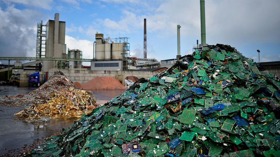 Europe creates huge piles of electronic waste that contain enough metals to make new devices purchased by its citizens (Credit: Getty Images)