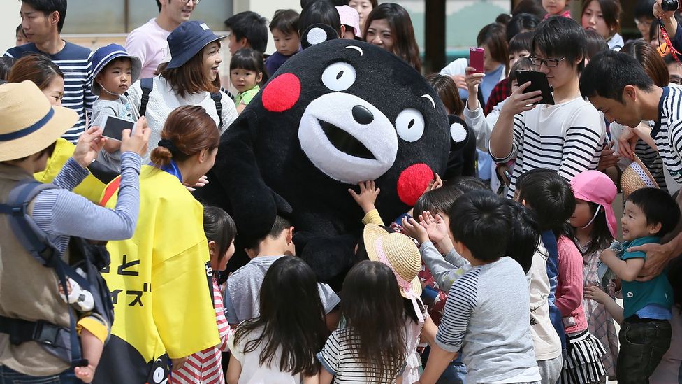 Following the 2016 Kumamoto earthquake, the mascot Kumamon brought great comfort to some Japanese at a time of pain and uncertainty (Credit: Jiji Press/Getty Images)