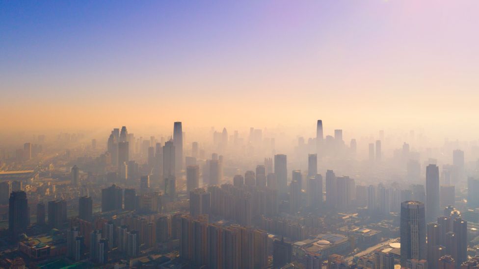 Polluted Chinese cities have seen a dramatic reduction in nitrogen dioxide levels over recent months (Credit: Liyao Xie/Getty Images)