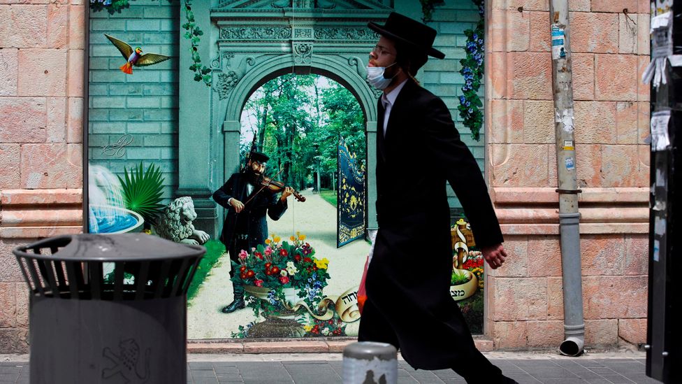 Israel’s ultra-orthodox community has experienced a larger outbreak than the rest of the country (Credit: Menahem Kahana/Getty Images)