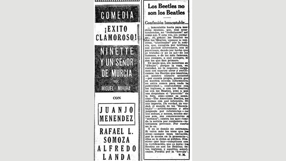 The Uruguay press wrote of the ‘lamentable confusion’ surrounding The American Beetles’ tour The Uruguay press wrote of the ‘lamentable confusion’ surrounding The American Beetles’ tour