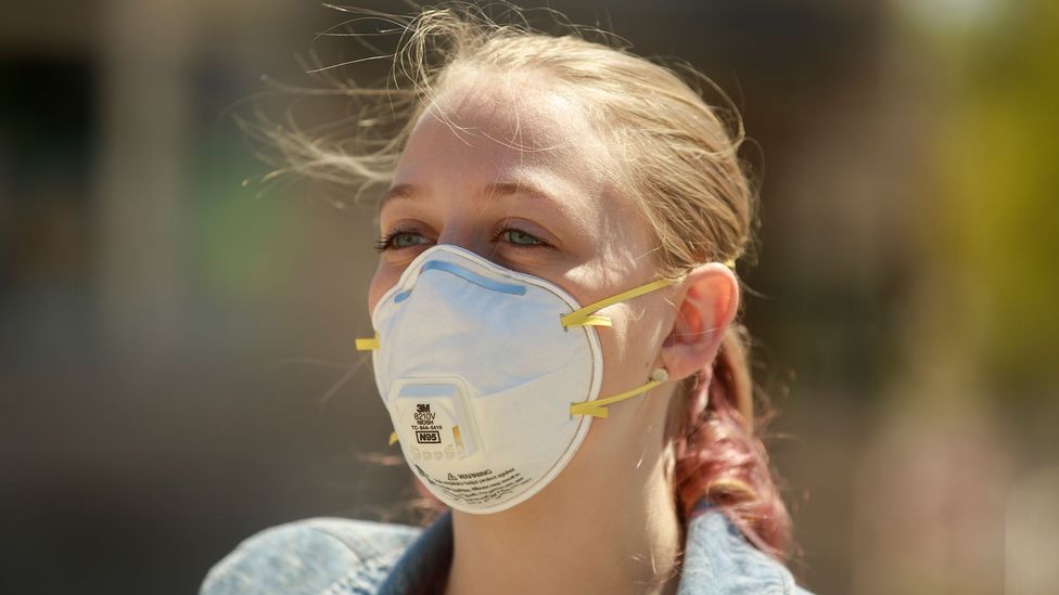While the N95 respirator mask offers a high level of protection, most health officials believe it should be prioritised for frontline health workers (Credit: Getty Images)