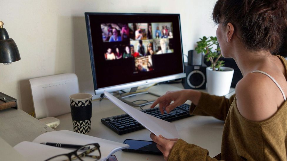 Extroverts can get an extra ‘energy shot’ from video calls with colleagues (Credit: Alamy) Extroverts can get an extra ‘energy shot’ from video calls with colleagues (Credit: Alamy)