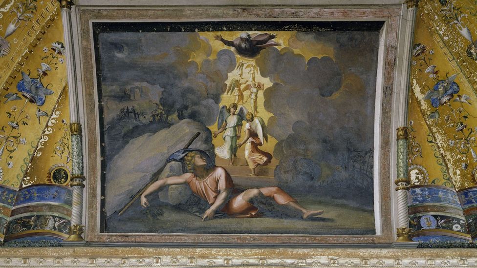 Renaissance artists favoured biblical stories such as Jacob’s Dream, painted for a ceiling in the Vatican’s Palazzo Apostolico by Raphael in 1518 (Credit: Getty Images)