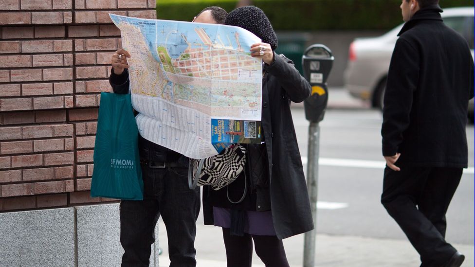 In a 'travelling salesman experiment,' participants were given a map of 25 cities and needed to work out the shortest journey passing through them all (Credit: Getty Images)