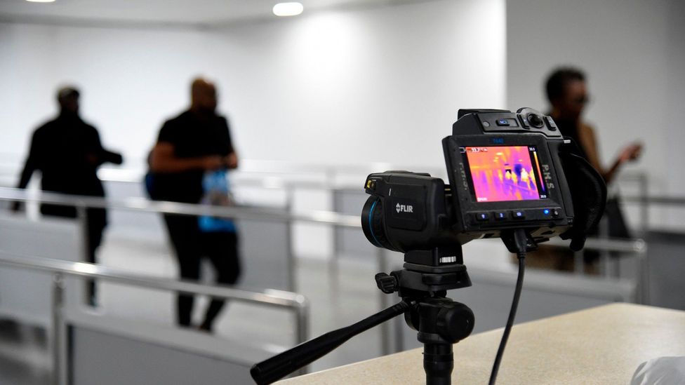 Thermal scanners have been used in airports - but would deploying similar technology in workplaces spark privacy concerns? Thermal scanners have been used in airports - but would deploying similar technology in workplaces spark privacy concerns?