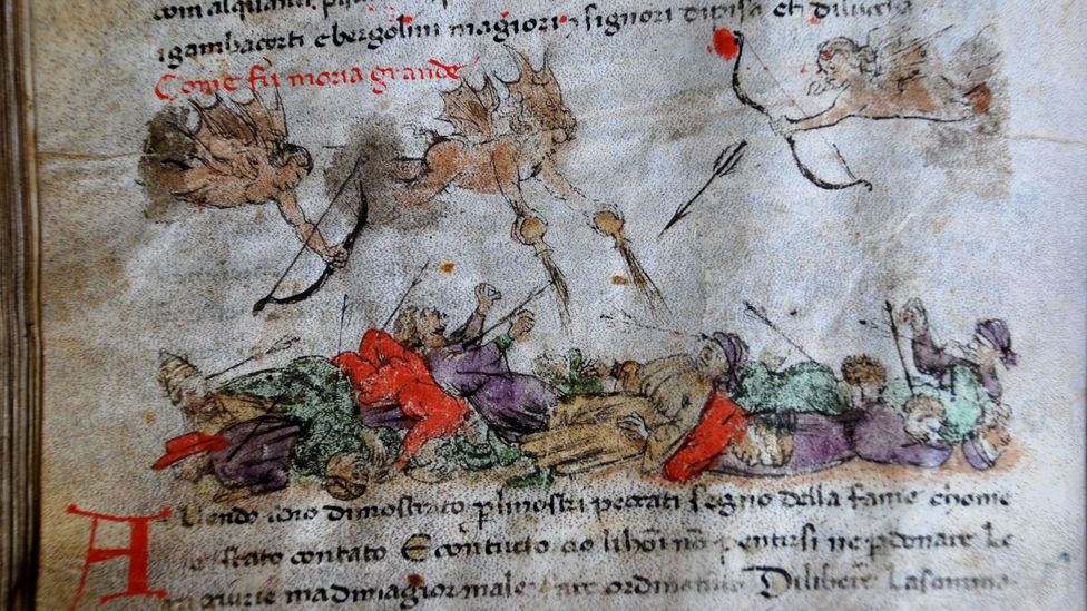 medieval bubonic plague art