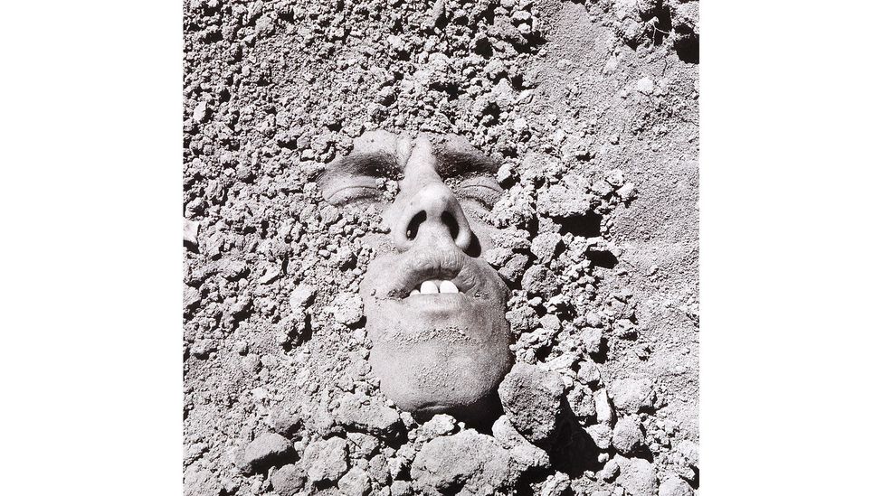 In this untitled self-portrait, David Wojnarowicz reflects on his own mortality (Credit: Courtesy of the Estate of David Wojnarowicz and P·P·O·W, New York)