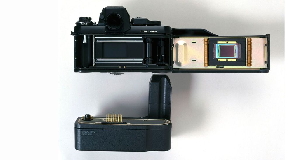 Some divisions within Kodak were at the forefront of digital camera technology, but the company chose to focus on film instead (Credit: Getty Images)