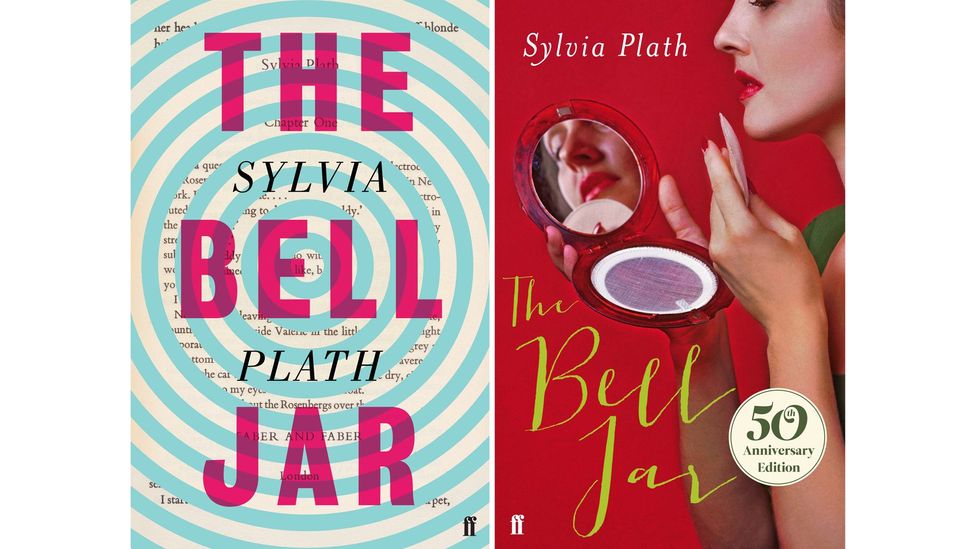 Faber’s cover for a 2013 edition of Sylvia Plath’s The Bell Jar (right) drew criticism for packaging the 1963 novel as ‘chick lit’ (Credit: Jon Gray; Faber & Faber) Faber’s cover for a 2013 edition of Sylvia Plath’s The Bell Jar (right) drew criticism for packaging the 1963 novel as ‘chick lit’ (Credit: Jon Gray; Faber & Faber)