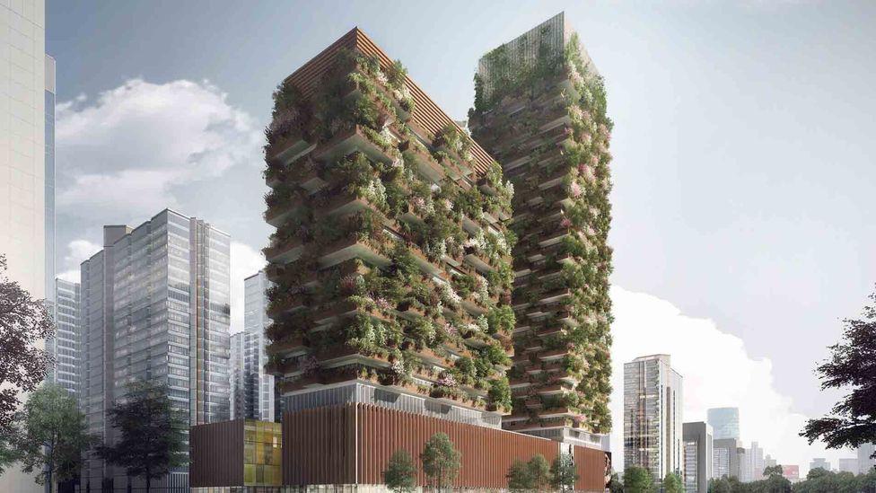 Building greenery into high-rises maximises the opportunity for forests in urban areas where space is at a premium (Credit: Stefano Boeri Architetti)