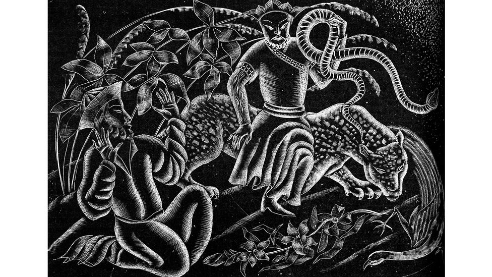 A 1920s wood engraving by Cynthia Kent was used to illustrate Sa’di’s works in translation (Credit: Alamy)