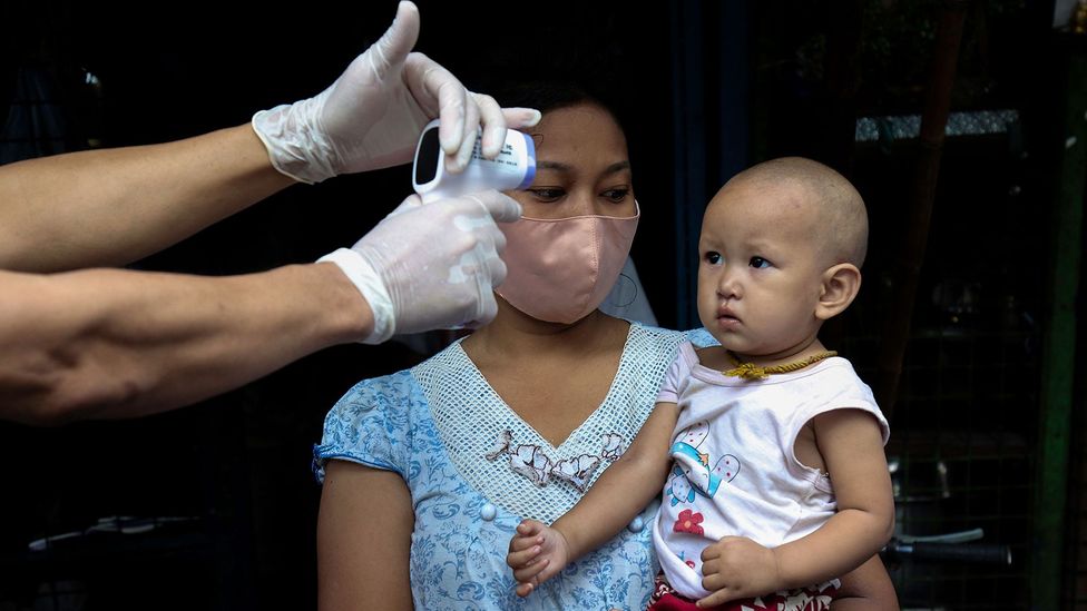 Sars-CoV-2 has some unusual traits – including that, unlike other viral pandemics, it typically causes only mild symptoms in children (Credit: Ai Aung Main/AFP via Getty Images)