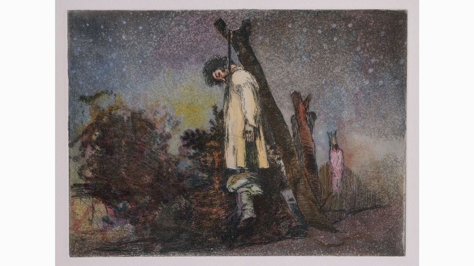 The Chapman brothers drew over original etches by Francisco Goya in their Disasters of War work (Credit: Jake and Dinos Chapman)