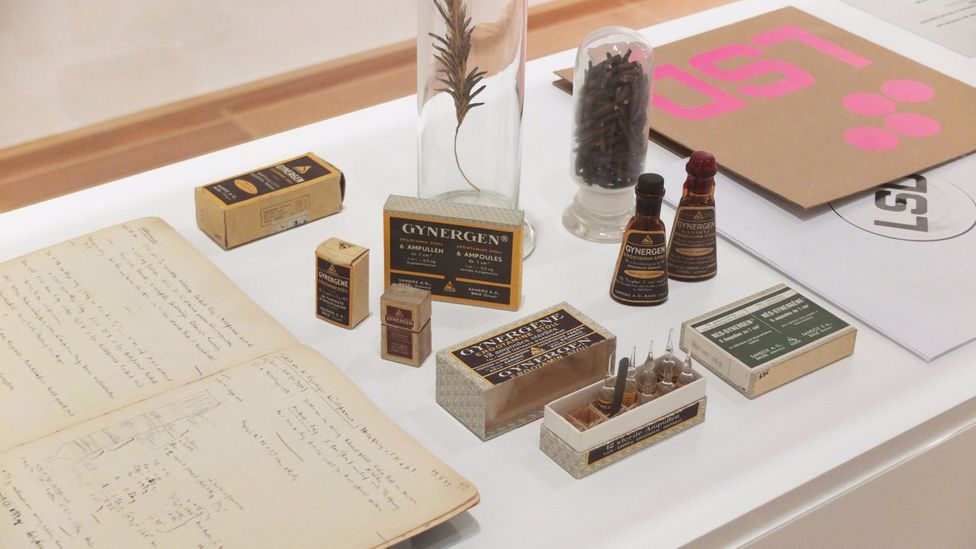 The original minutes of Albert Hofmann’s LSD experiment were exhibited at the Kunstmuseum Basel in 2018 (Credit: Kunstmuseum Basel) The original minutes of Albert Hofmann’s LSD experiment were exhibited at the Kunstmuseum Basel in 2018 (Credit: Kunstmuseum Basel)