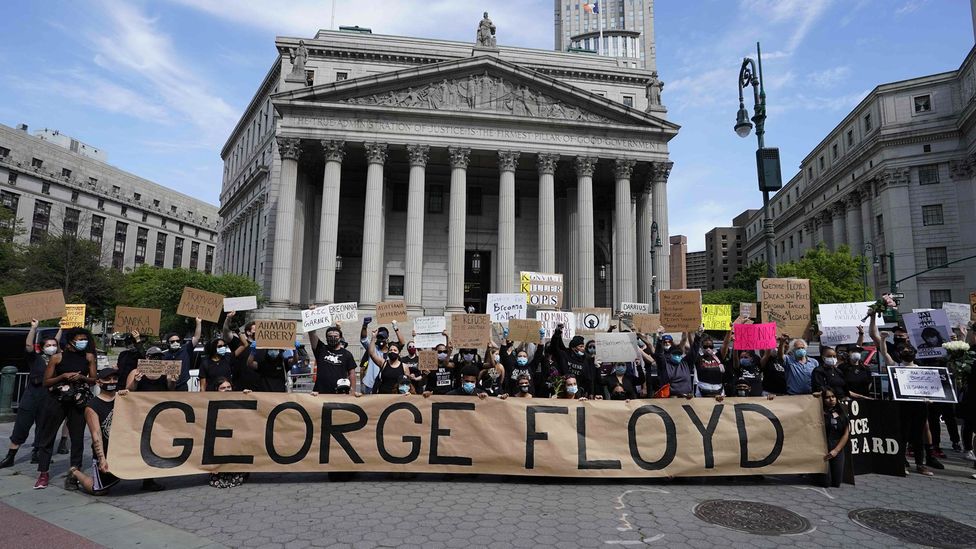 The death of George Floyd shone an spotlight onto the problems of racism and racist violence, sparking protests around the world (Credit: Getty Images)