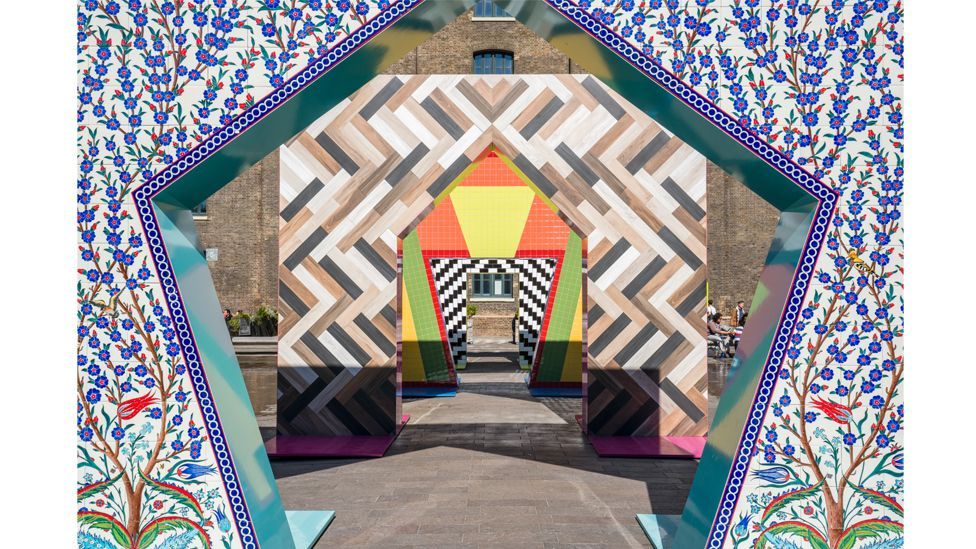 Gateways, an installation by Adam Nathaniel Furman, is inspired by diverse influences, including Turkish ceramics (Credit: Gareth Gardner)