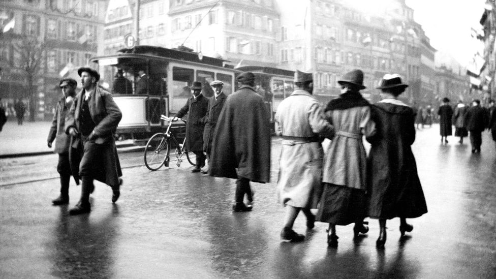 In the book, people's everyday decisions - such as whether to take a tram with a cough -  take on greater ethical significance (Credit: Getty Images)